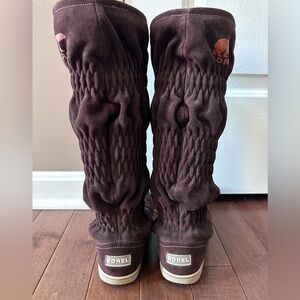 Sorel Firenzy Snow Boots Knee High Suede Waterproof 6